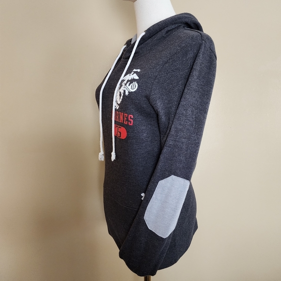 Grey/Red Marines 75 Hoodie, Women's S - Picture 7 of 13